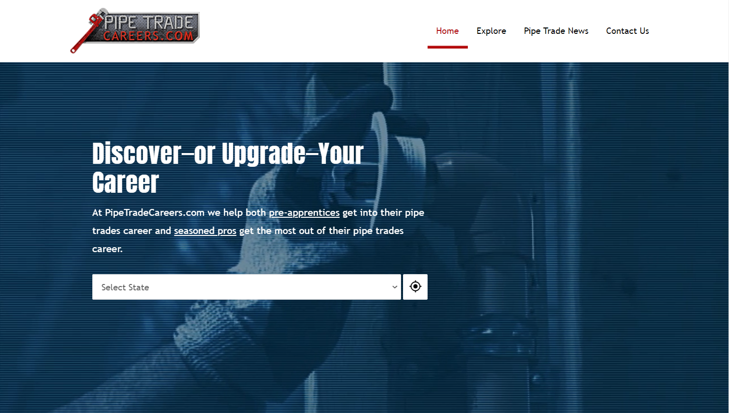 Regsiter in the Pipetrades Career Portal